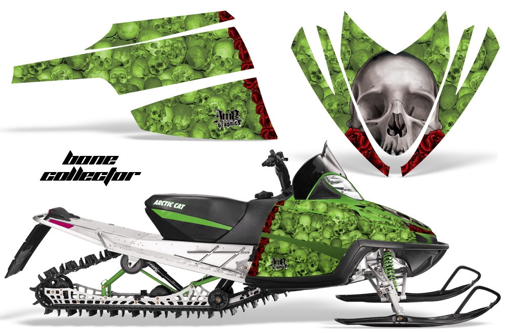 Arctic Cat M Series Graphics Kit BONECOLLECTOR GREEN